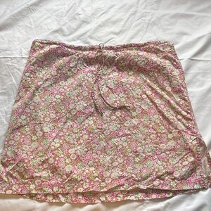 Columbia Pink and Green Floral Skirt